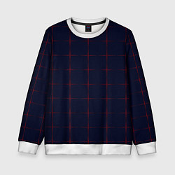 Детский свитшот Color dark blue red crosses