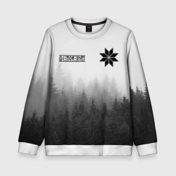 Свитшот детский Лес - это мой храм, цвет: 3D-белый