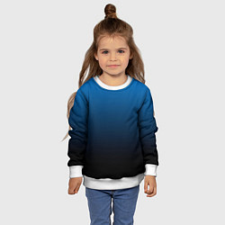 Свитшот детский Blue gradient, цвет: 3D-белый — фото 2