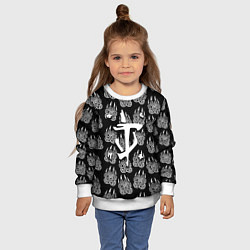 Свитшот детский Doom хищник леса, цвет: 3D-белый — фото 2