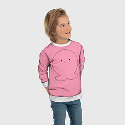 Свитшот детский Такопи и его Первородный грех, цвет: 3D-белый — фото 2