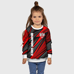 Свитшот детский Федерация бокса России - красный спорт, цвет: 3D-белый — фото 2