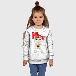 Свитшот детский Dandadan - манеки неко, цвет: 3D-белый — фото 2
