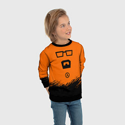 Свитшот детский Халф лайф - фримен, цвет: 3D-черный — фото 2