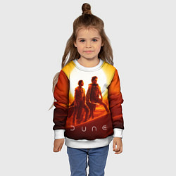 Свитшот детский Пол Атрейдес и Чани Dune part two, цвет: 3D-белый — фото 2