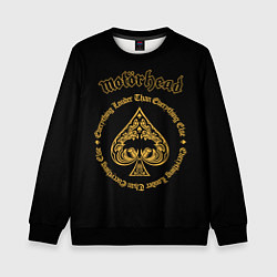 Свитшот детский Motorhead золото, цвет: 3D-черный