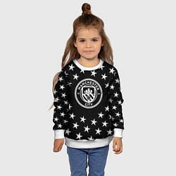Свитшот детский Манчестер сити звезды, цвет: 3D-белый — фото 2