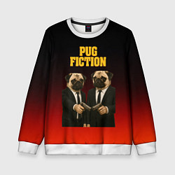 Детский свитшот Пародия - Криминальное чтиво с мопсами