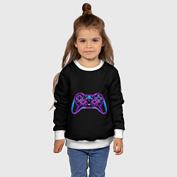 Свитшот детский Gamepad, цвет: 3D-белый — фото 2