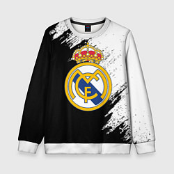 Детский свитшот Real Madrid текстура штрихи