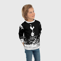 Свитшот детский Тоттенхэм Хотспур белые краски, цвет: 3D-белый — фото 2