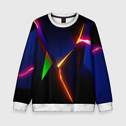 Детский свитшот Neon colored geometric