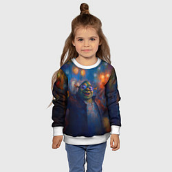 Свитшот детский Шрек красками, цвет: 3D-белый — фото 2