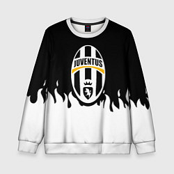 Детский свитшот Juventus белый огонь