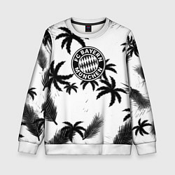 Свитшот детский Бавария Мюнхен тропики, цвет: 3D-белый