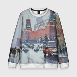 Детский свитшот Старинная Москва - новый год