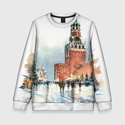 Детский свитшот Новогодний Кремль