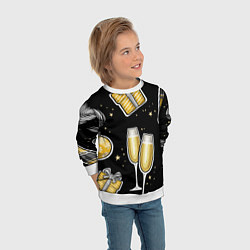 Свитшот детский Новогодний вайб, цвет: 3D-белый — фото 2