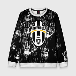 Детский свитшот Ювентус текстура руки краски