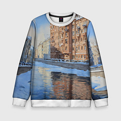 Детский свитшот Зимний Санкт-Петербург