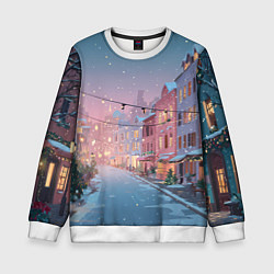 Детский свитшот Новогодняя улица
