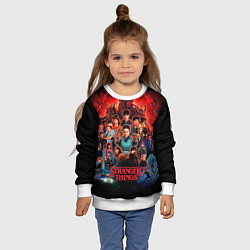 Свитшот детский Все герои Загадочные события финал, цвет: 3D-белый — фото 2