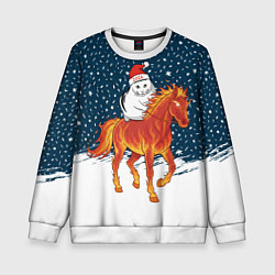 Детский свитшот Кот Бендер и огненный конь - 2026