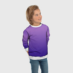 Свитшот детский The color is purple, цвет: 3D-белый — фото 2