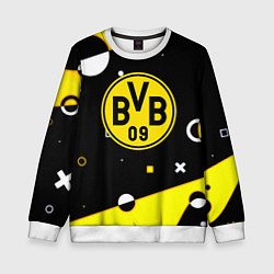 Свитшот детский Borussia геометрия текстура, цвет: 3D-белый