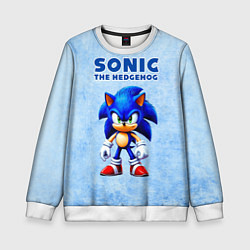Детский свитшот Соник - синий ёж