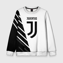 Детский свитшот Ювентус полосы геометрия текстура