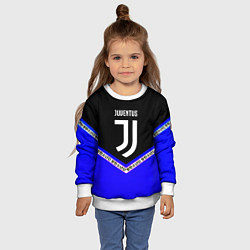 Свитшот детский Ювентус япония геометрия, цвет: 3D-белый — фото 2