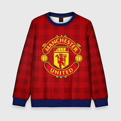 Свитшот детский Manchester United, цвет: 3D-синий