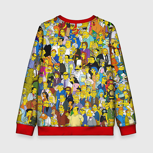 Детский свитшот Simpsons Stories / 3D-Красный – фото 2