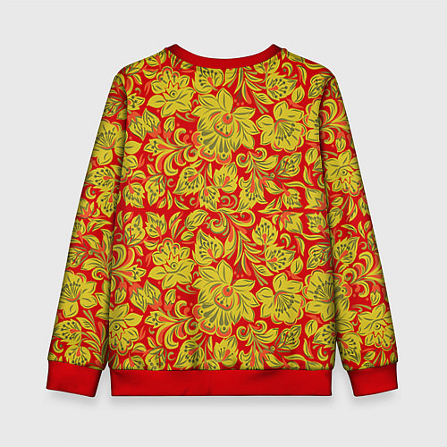Детский свитшот Хохлома / 3D-Красный – фото 2
