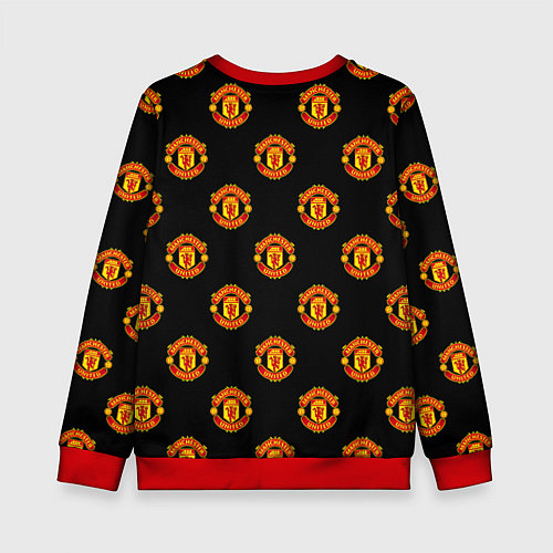 Детский свитшот Manchester United Pattern / 3D-Красный – фото 2