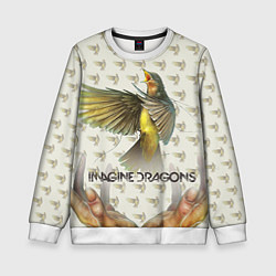 Свитшот детский Imagine Dragons: Fly, цвет: 3D-белый