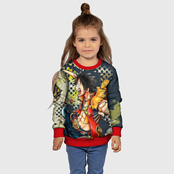 Свитшот детский One Piece, цвет: 3D-красный — фото 2