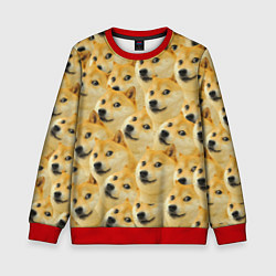 Свитшот детский Doge, цвет: 3D-красный