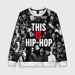 Свитшот детский This is hip-hop, цвет: 3D-белый