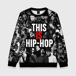 Свитшот детский This is hip-hop, цвет: 3D-черный