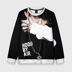 Свитшот детский BTS: Hood by air, цвет: 3D-белый