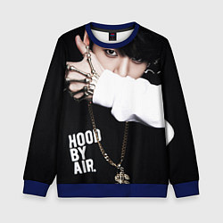 Свитшот детский BTS: Hood by air, цвет: 3D-синий