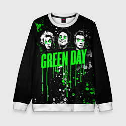 Свитшот детский Green Day: Acid Colour, цвет: 3D-белый