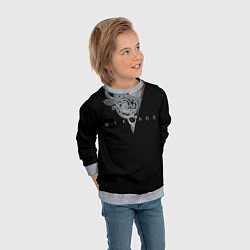 Свитшот детский Vikings Emblem, цвет: 3D-меланж — фото 2