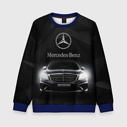 Свитшот детский Mercedes, цвет: 3D-синий