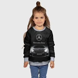 Свитшот детский Mercedes, цвет: 3D-меланж — фото 2