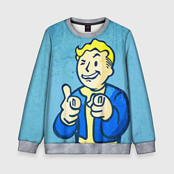 Свитшот детский Fallout: It's okey, цвет: 3D-меланж