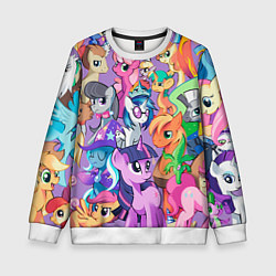 Свитшот детский My Little Pony, цвет: 3D-белый