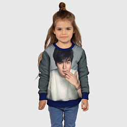 Свитшот детский Lee Min Ho, цвет: 3D-синий — фото 2